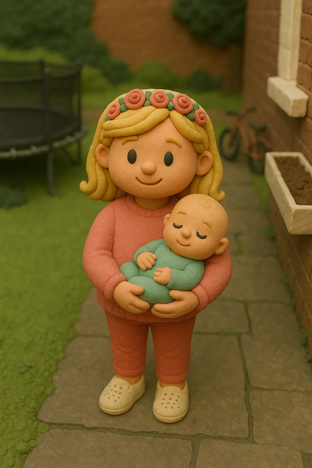 Bea with children